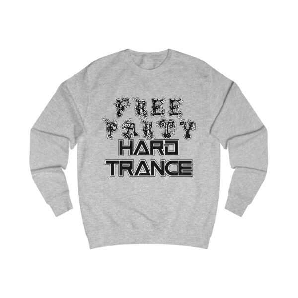 Free Party Hard Trance Rave Music Crewneck Sweatshirt - Image 3