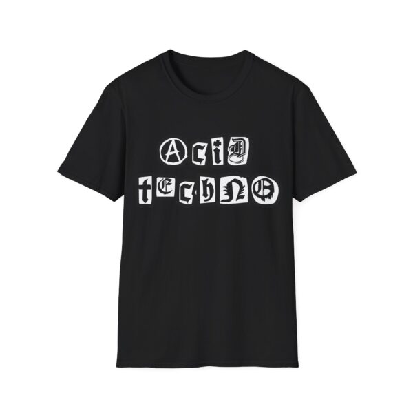 Acid Techno Rave Music T-Shirt - Image 3