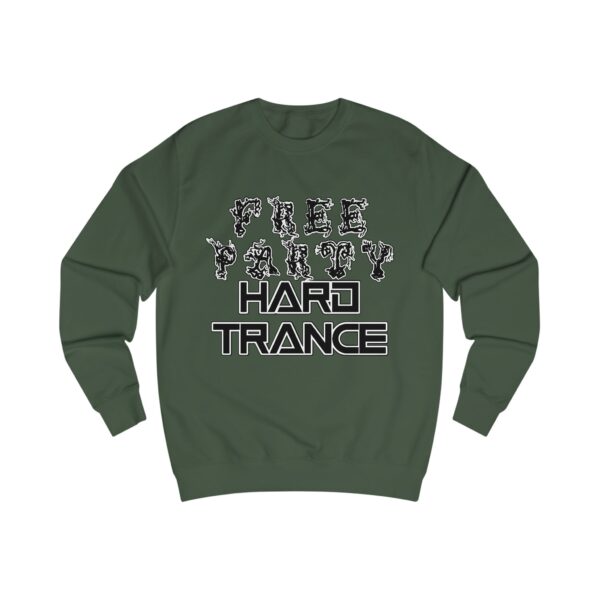 Free Party Hard Trance Rave Music Crewneck Sweatshirt - Image 9