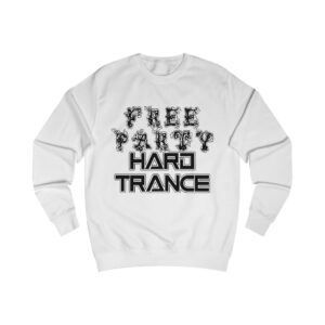Free Party Hard Trance Rave Music Crewneck Sweatshirt